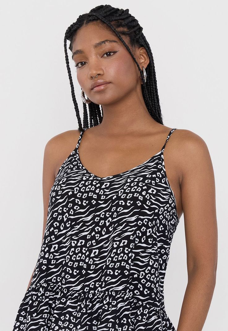 Blusa Mujer Pabilo Negro Animal Corona-2