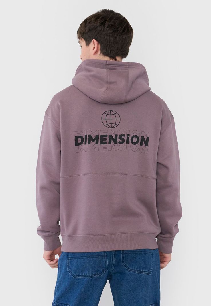 Polerón Hombre Oversize Cortes Print Rosado Corona-1