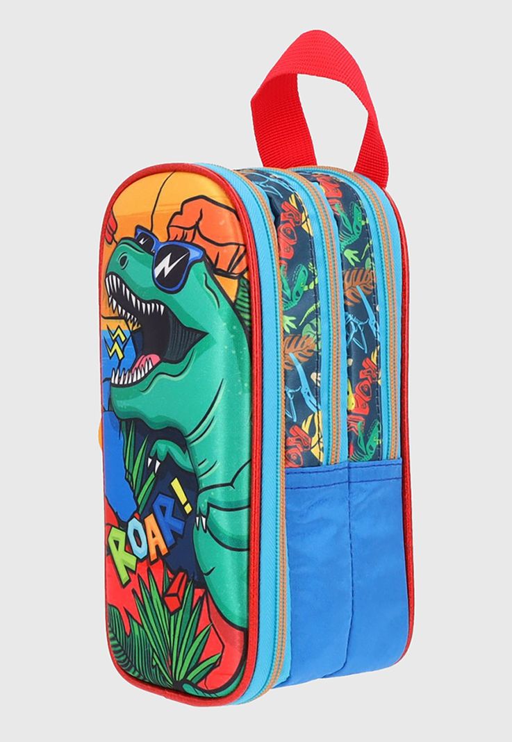 Estuche Keepack Dinosaurio Verde Corona-1