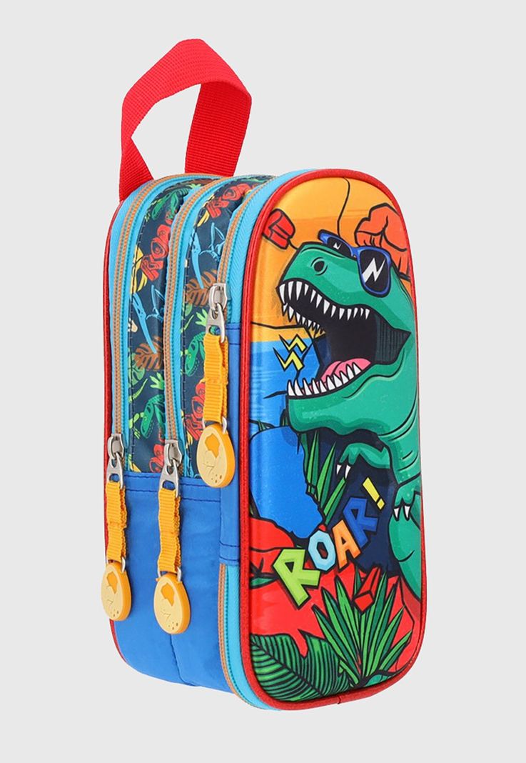 Estuche Keepack Dinosaurio Verde Corona-2