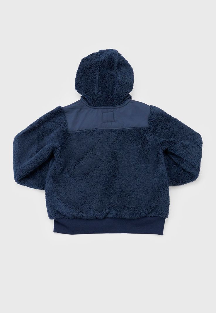 Poleron Niña Coral Escolar Navy Corona-1