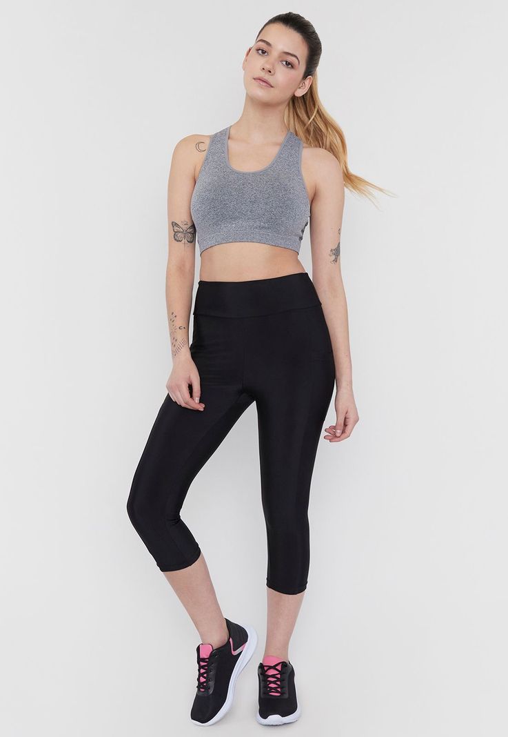 Calza Deportiva Mujer Crop 1 Color Negro Corona-0