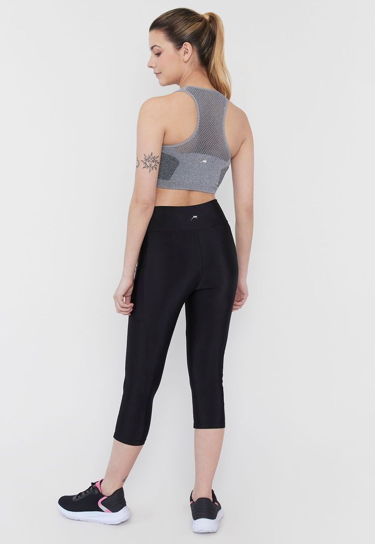 Calza Deportiva Mujer Crop 1 Color Negro Corona-2