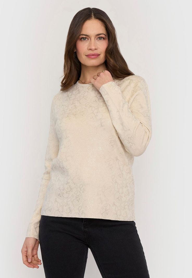 Sweater Mujer Folia Beige Corona-0