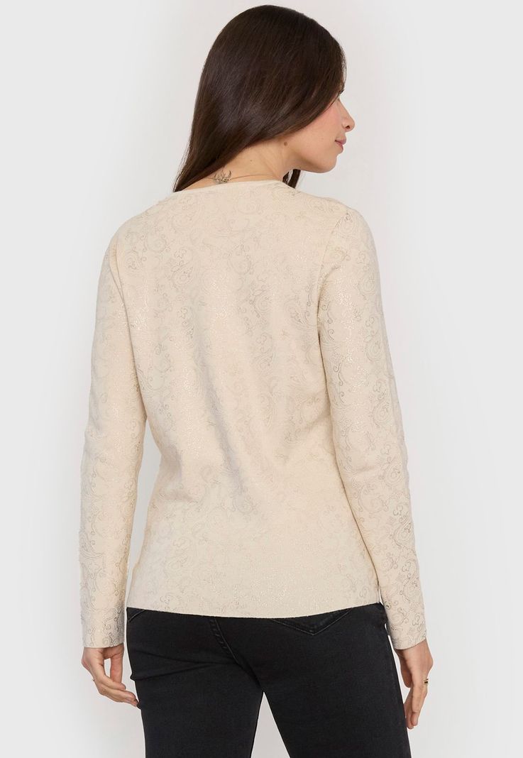 Sweater Mujer Folia Beige Corona-1