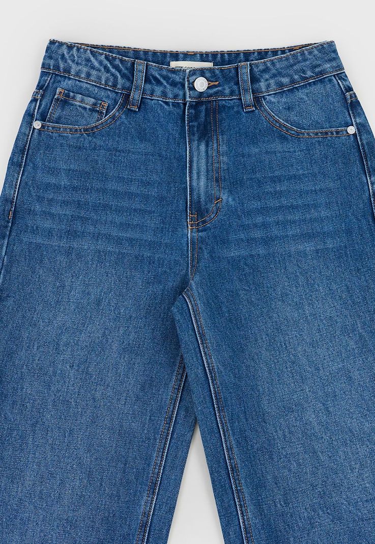 Jeans Niña Teen Wide Leg Azul Oscuro Corona-2