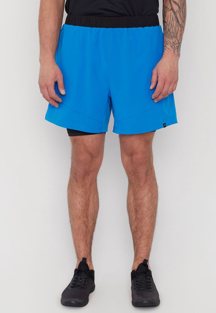 Short Hombre Deportivo Running Azul Corona-1