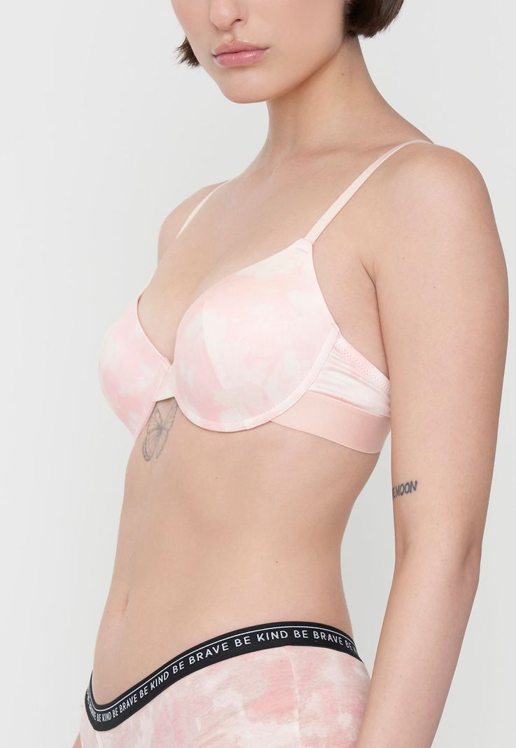 Sostén Mujer Push Up Copa C Coral Tie Dye Corona-2