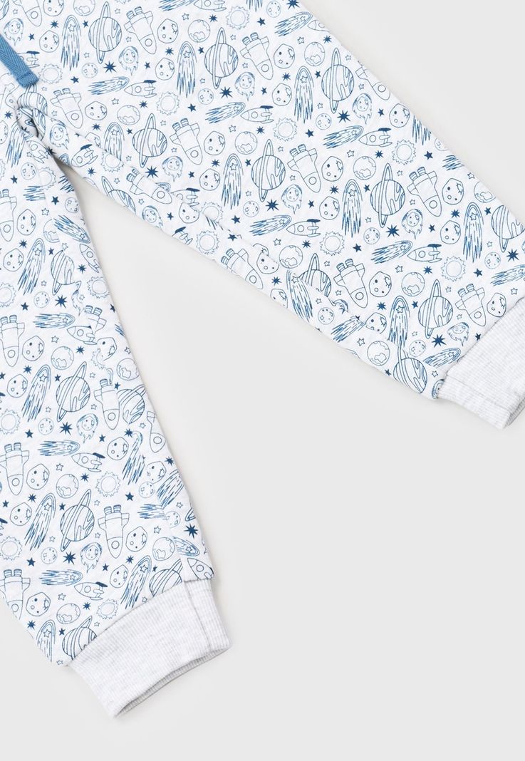 Pantalon De Buzo Bebe Niño Fullprint Gris Corona-3