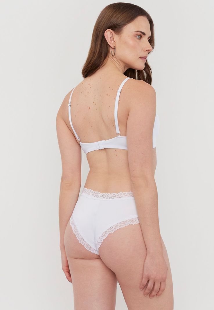 Pantaleta Mujer Microfibra Lace Ecru Corona-1