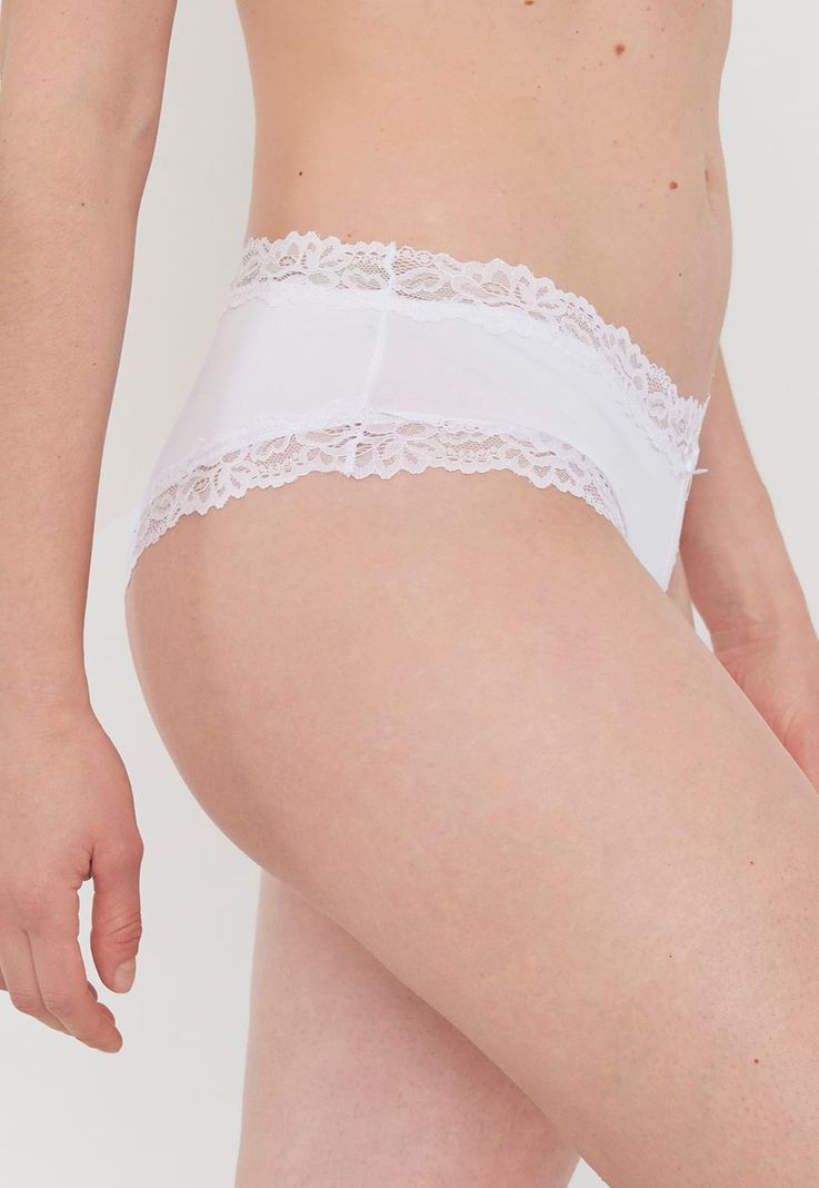 Pantaleta Mujer Microfibra Lace Ecru Corona-2