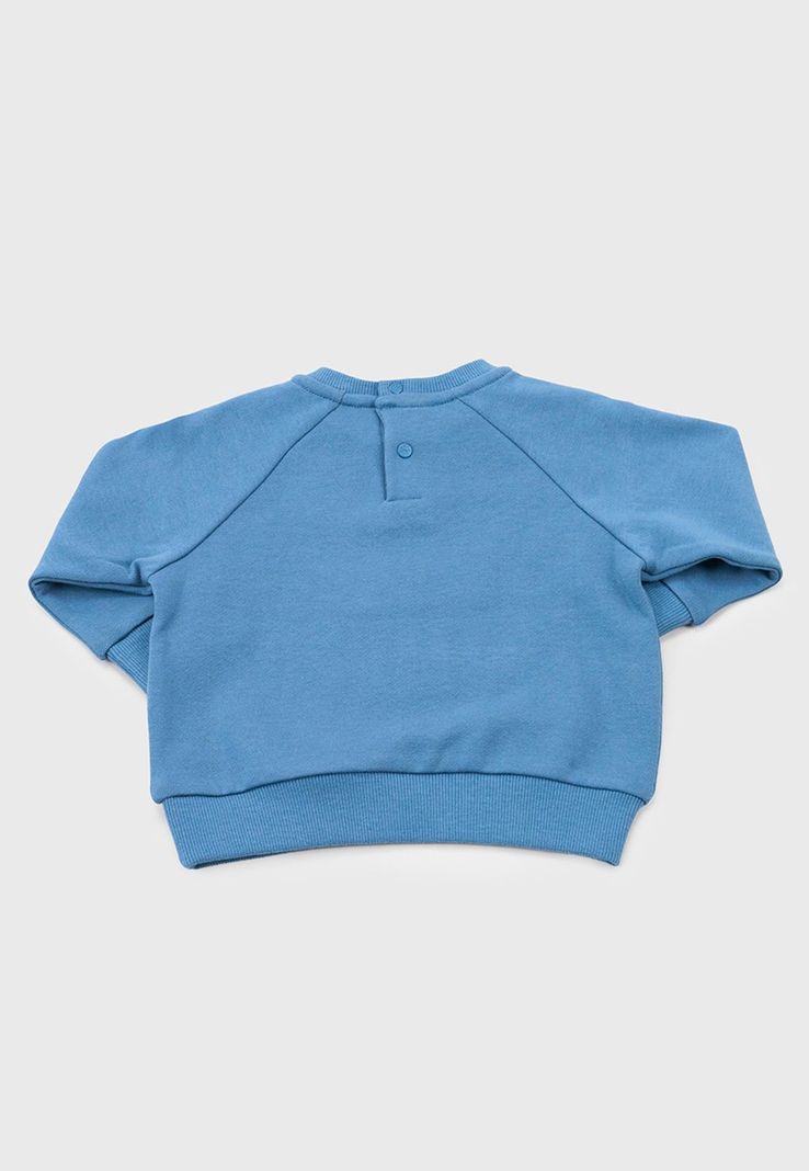 Poleron Bebe Niño Pullover Focal Azul Corona-1