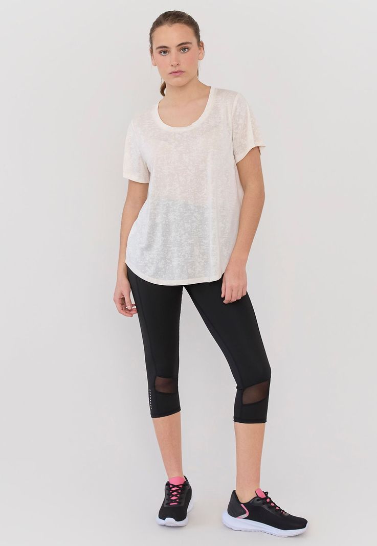 Polera Mujer Deportiva Devore Ecru Corona-3