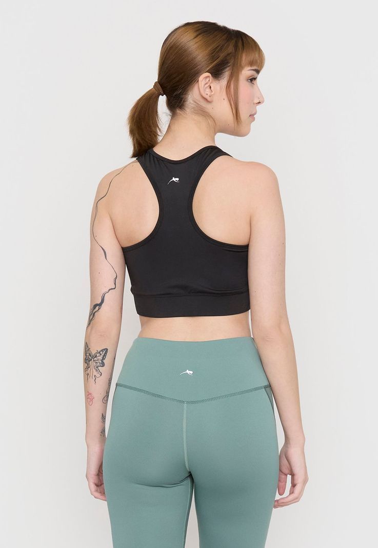 Peto Mujer Deportivo Negro Liso Corona-1
