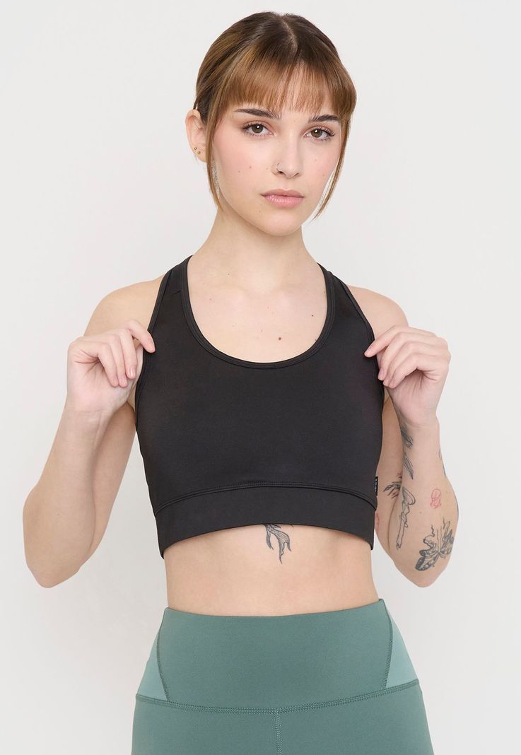 Peto Mujer Deportivo Negro Liso Corona-2