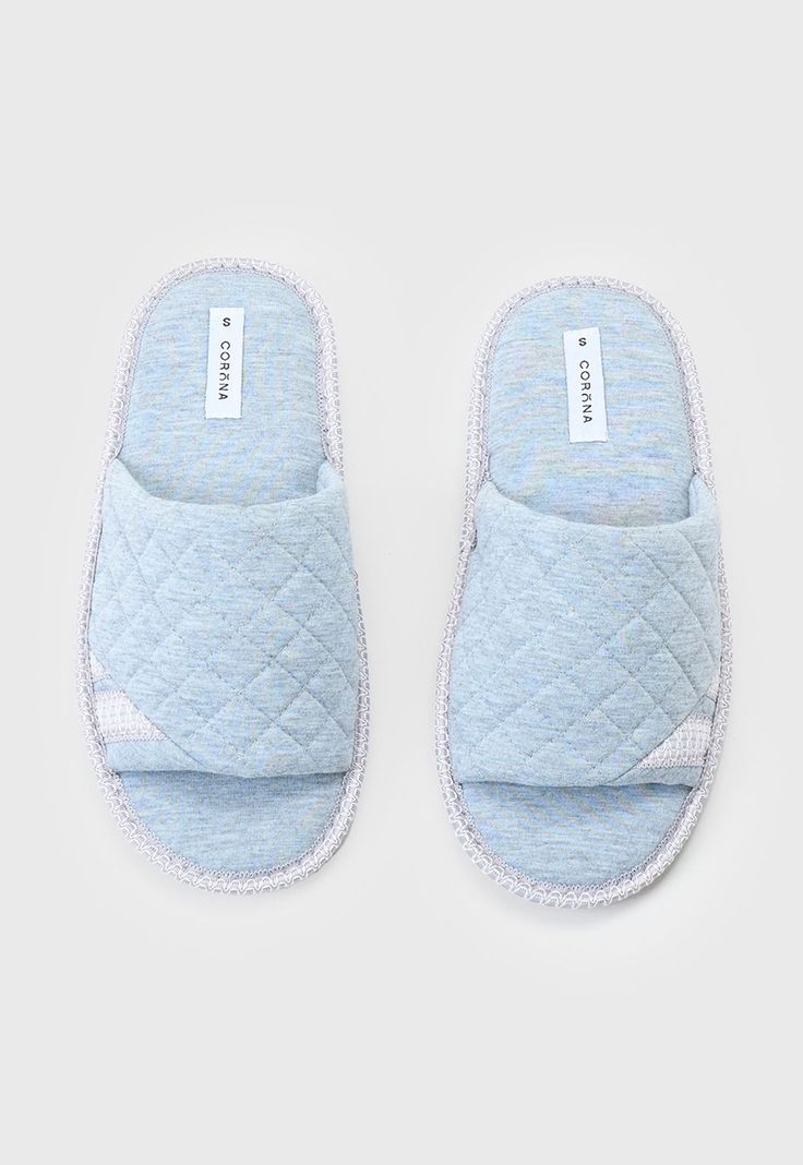 Pantufla Mujer Punta Abierta Gris Corona-2