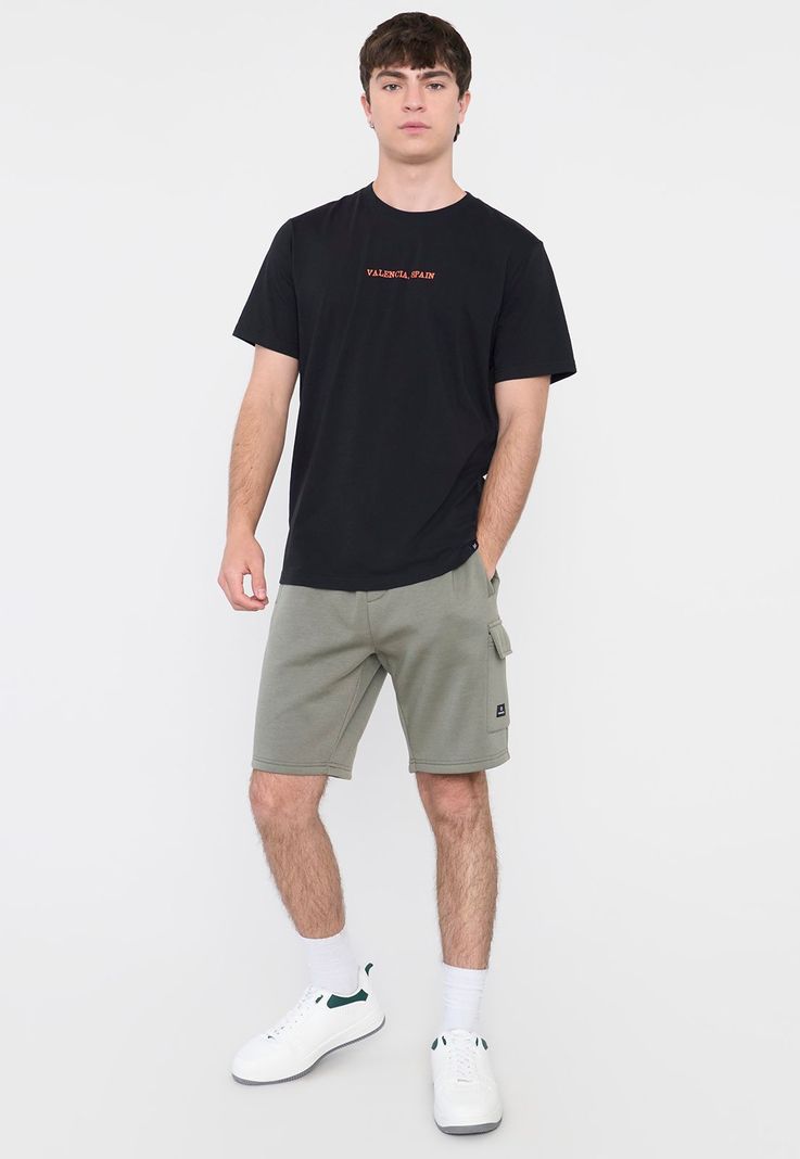 Polera Hombre Fun Frutas Color Negro Corona-3