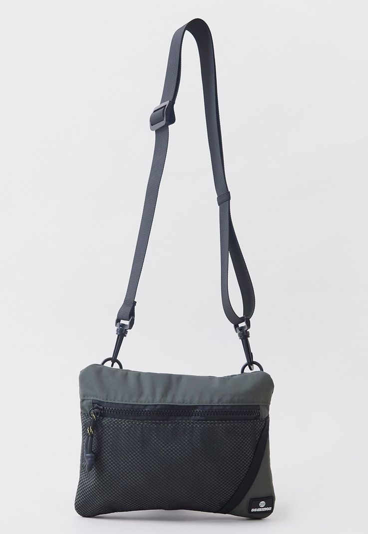 Bolso Bandolera Hombre Mesh Verde Corona-0