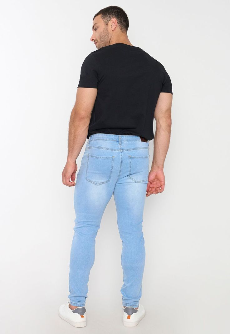 Jeans Hombre Skinny Azul Claro Corona-2