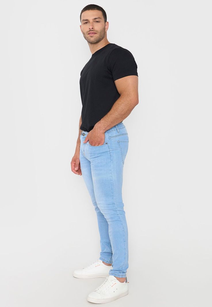Jeans Hombre Skinny Azul Claro Corona-3