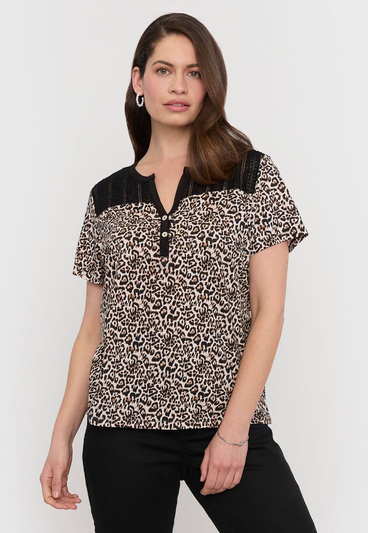 Polera Hombre Slim Negro Corona-0