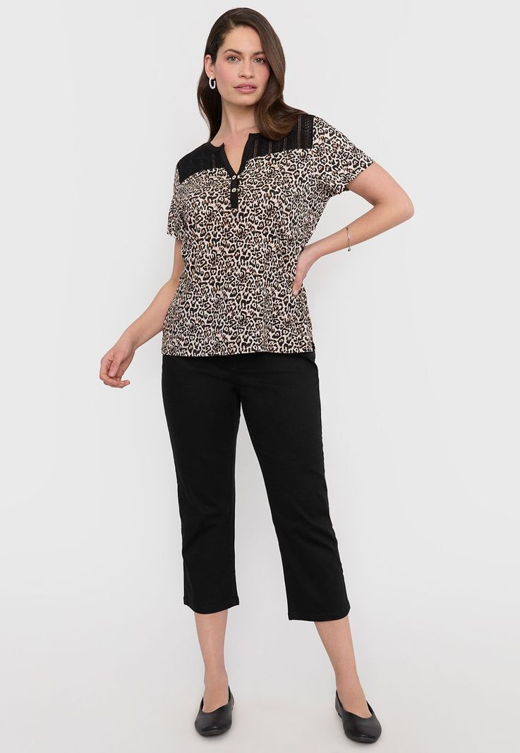 Polera Hombre Slim Negro Corona-3