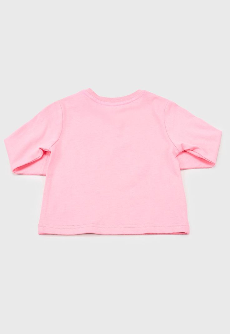 Polera Bebe Niña Manga Larga Focal Rosado Corona-1
