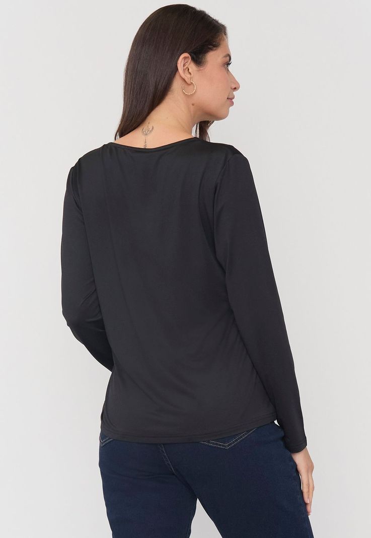 Polera Mujer Joya Negro Corona-1