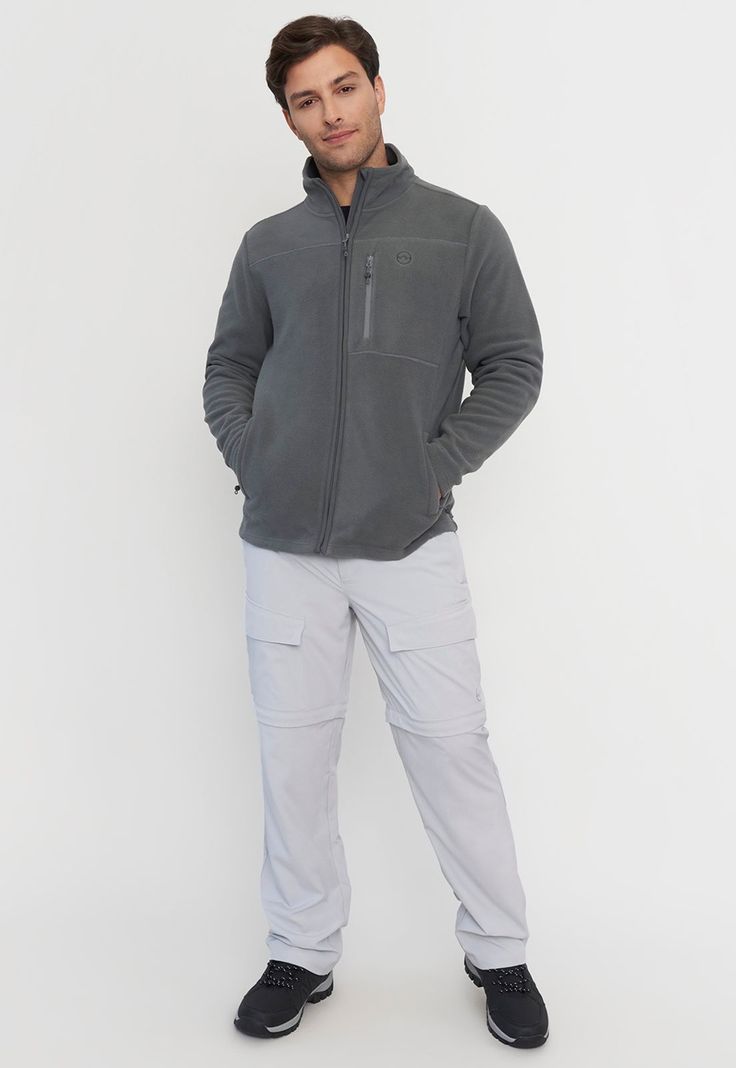 Polar Outdoor Hombre Básico Gris Liso Corona-3