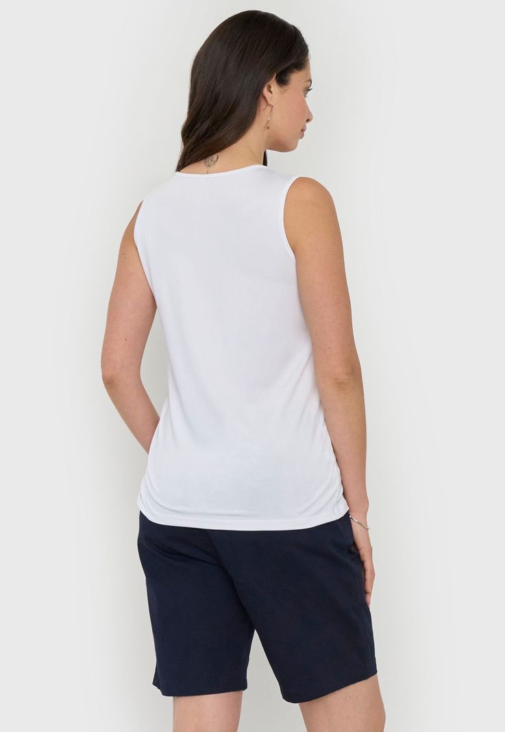 Polera Mujer Polyspandex Básico Beige Corona-1