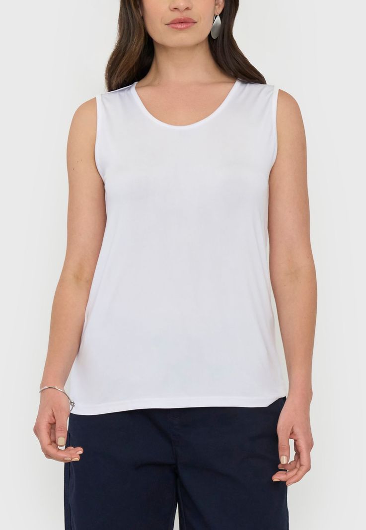 Polera Mujer Polyspandex Básico Beige Corona-2