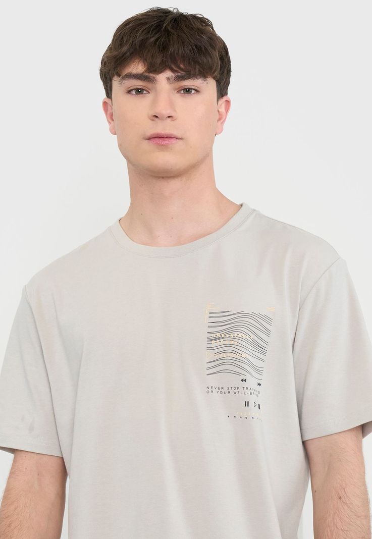 Polera Hombre Deportiva Fun Beige Corona-2