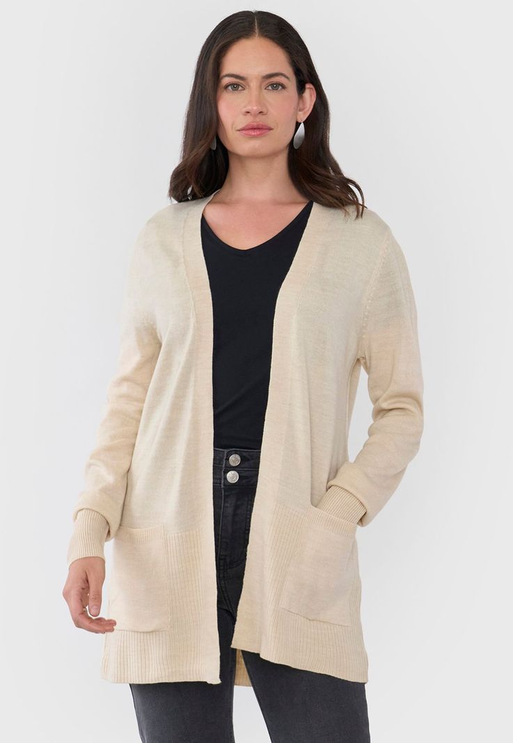 Cárdigan Mujer Beige Corona-0