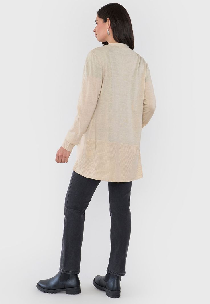Cárdigan Mujer Beige Corona-1