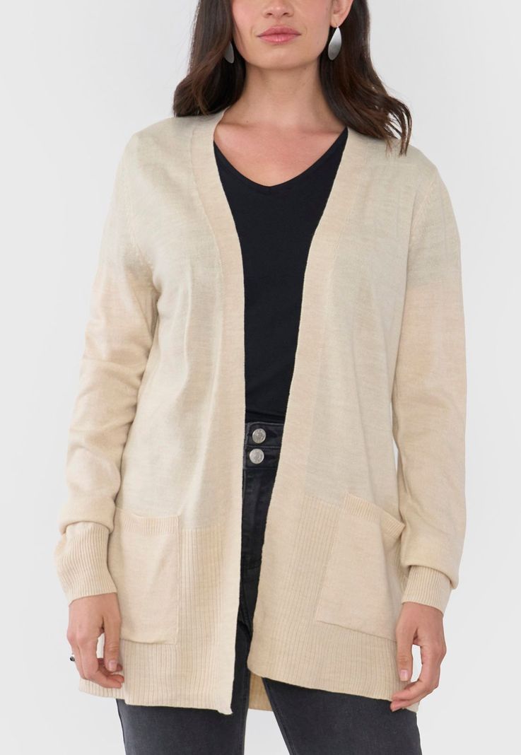 Cárdigan Mujer Beige Corona-2