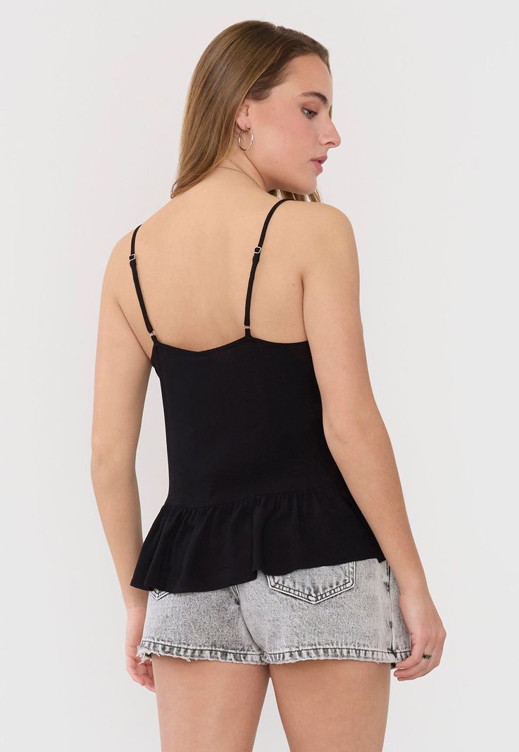 Blusa Mujer Pabilo Negro Corona-1