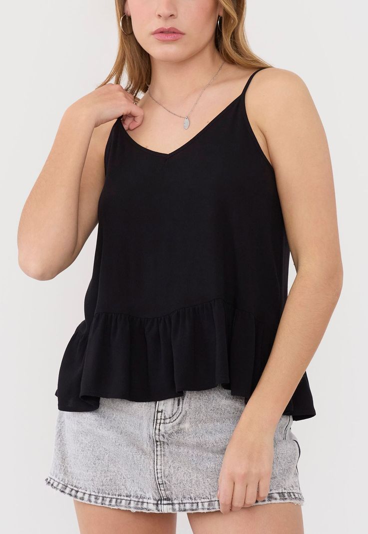 Blusa Mujer Pabilo Negro Corona-2