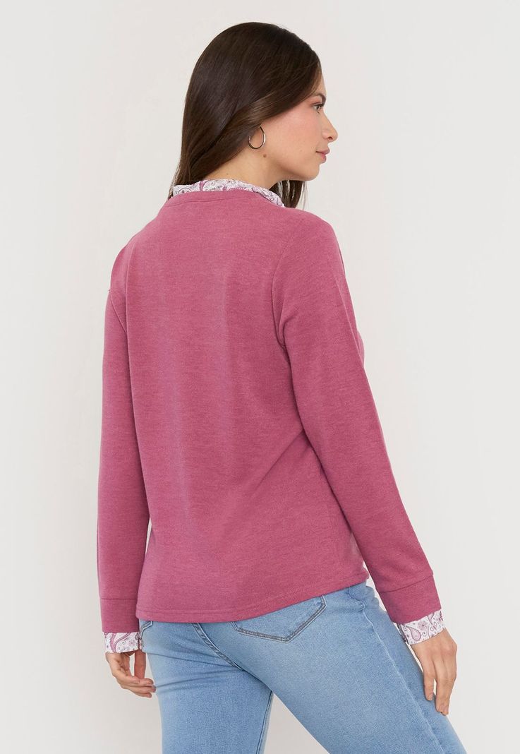 Sweater Mujer Pañuelo Print Corona-1