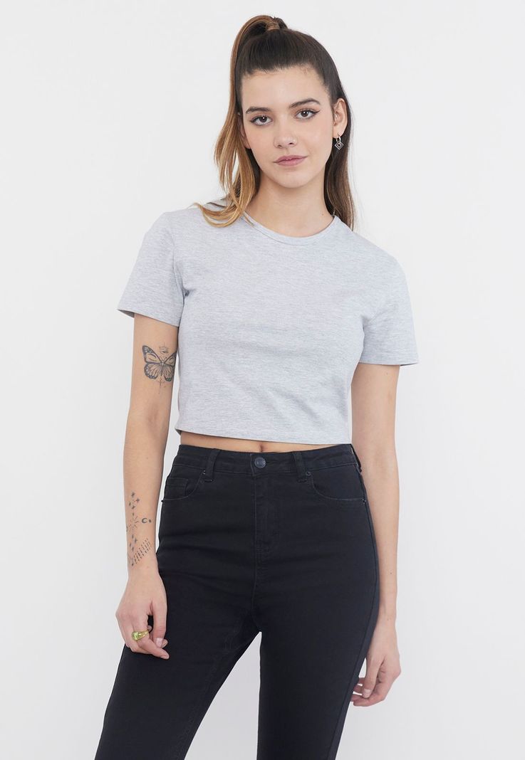 Jeans Mujer Skinny Destroyed Negro Corona-2