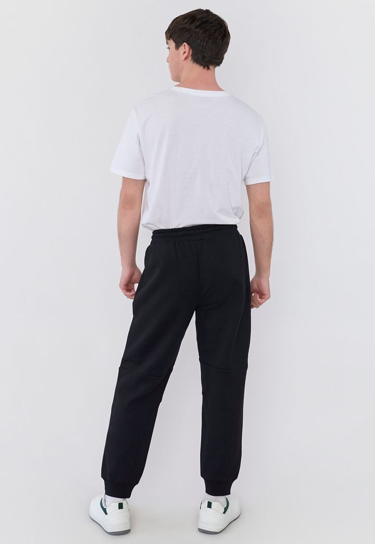 Buzo Hombre Jogger Print Negro Corona-2