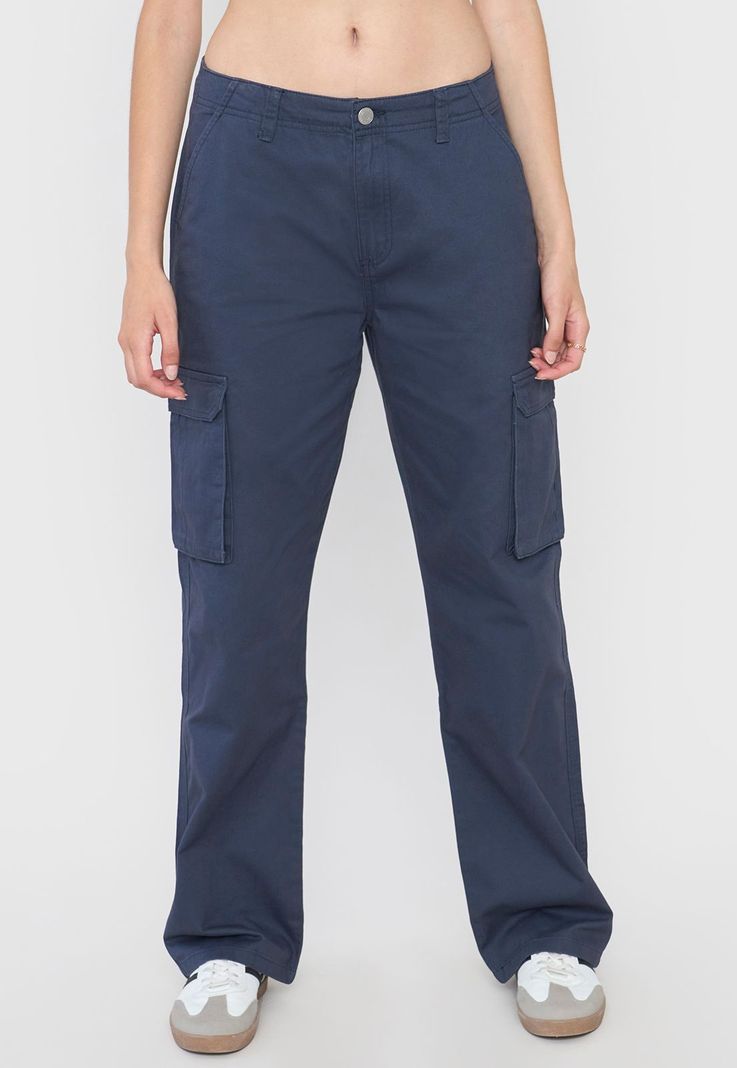 Pantalón Mujer Cargo Color Beige Corona-1