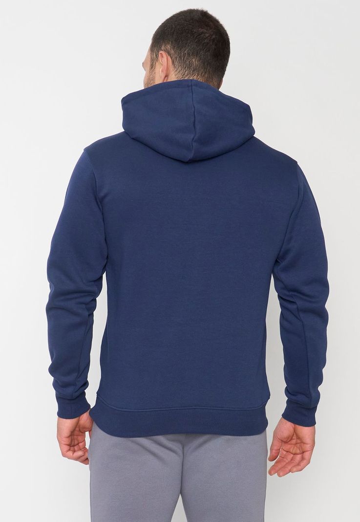 Polerón Hombre Deportivo Canguro Color Navy Corona-1