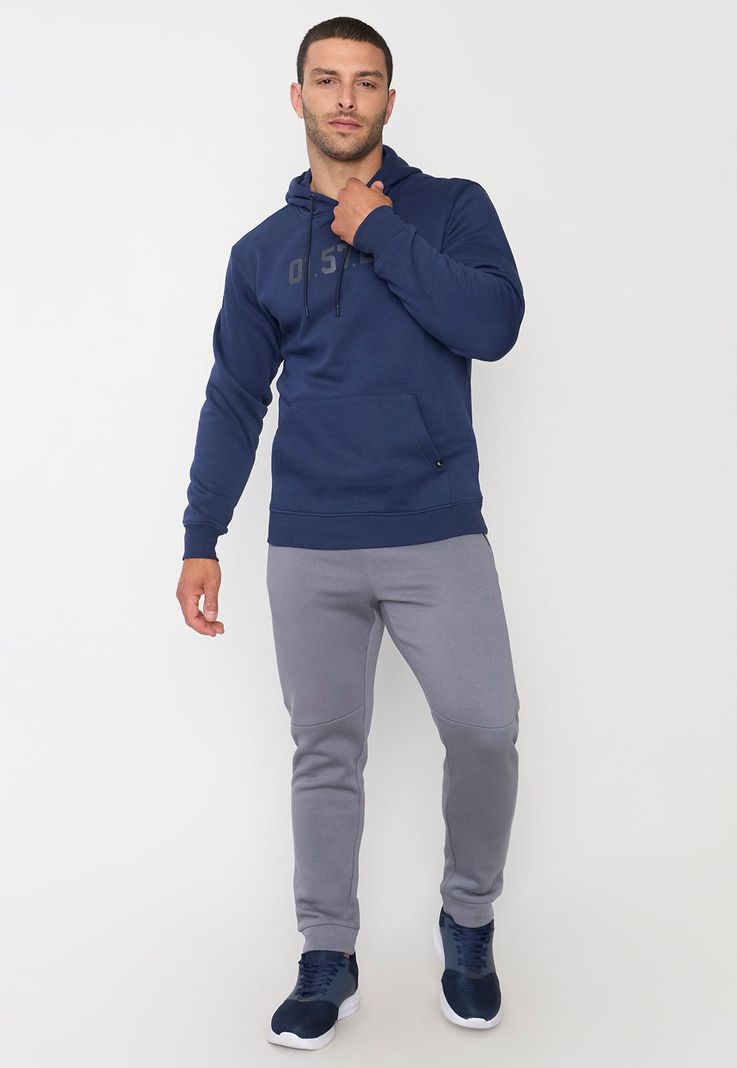 Polerón Hombre Deportivo Canguro Color Navy Corona-3
