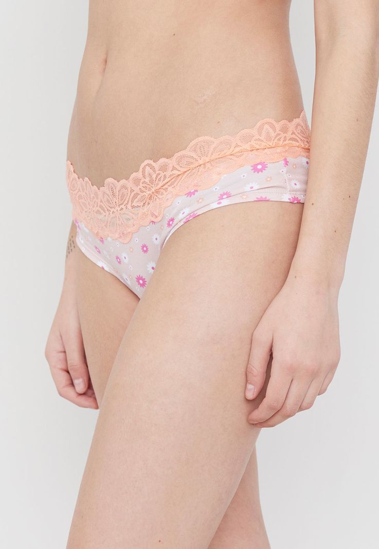 Pantaleta Mujer Cotton Rosado Print Corona-3