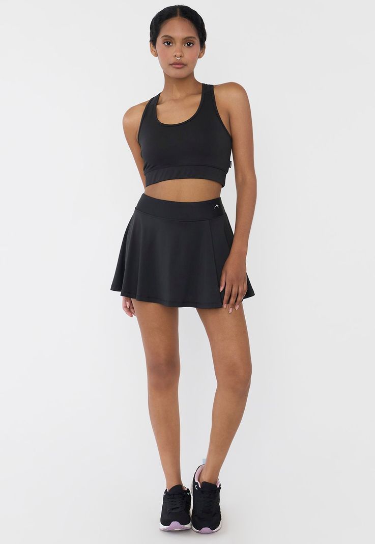 Short Falda Mujer Deportiva Negro Corona-0