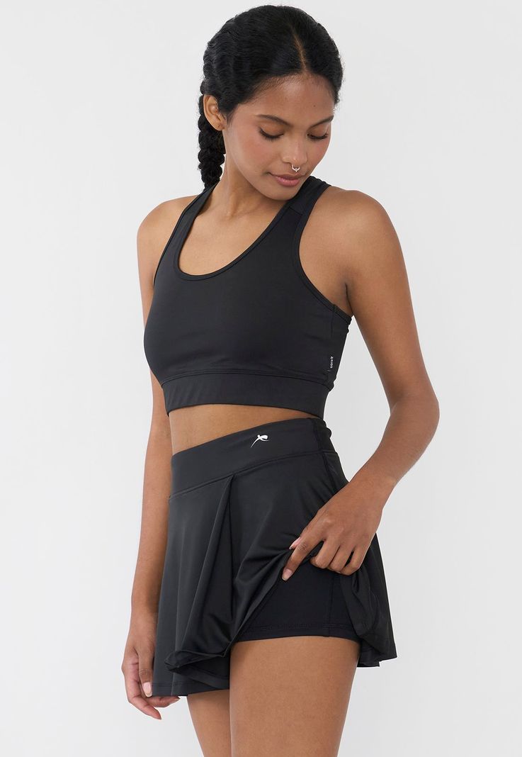 Short Falda Mujer Deportiva Negro Corona-3