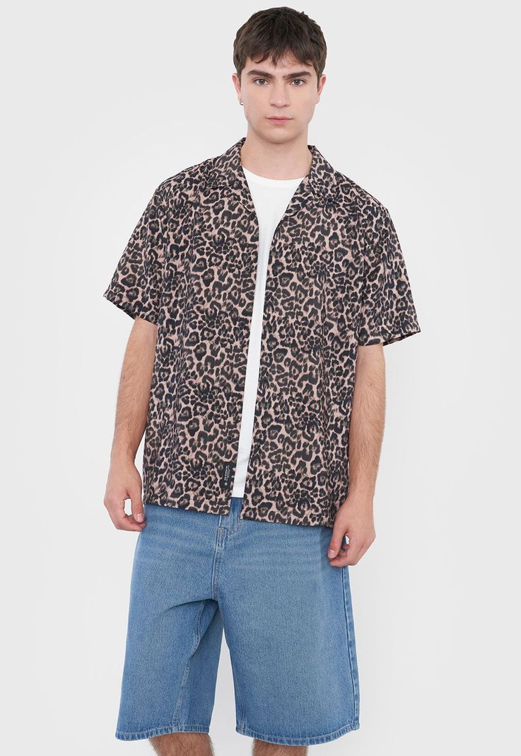 Camisa Hombre Animal Print Animal Print Corona-0