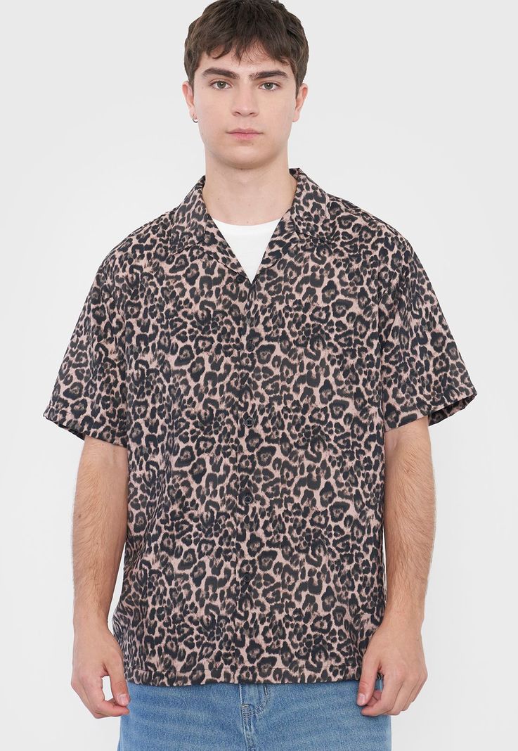 Camisa Hombre Animal Print Animal Print Corona-2