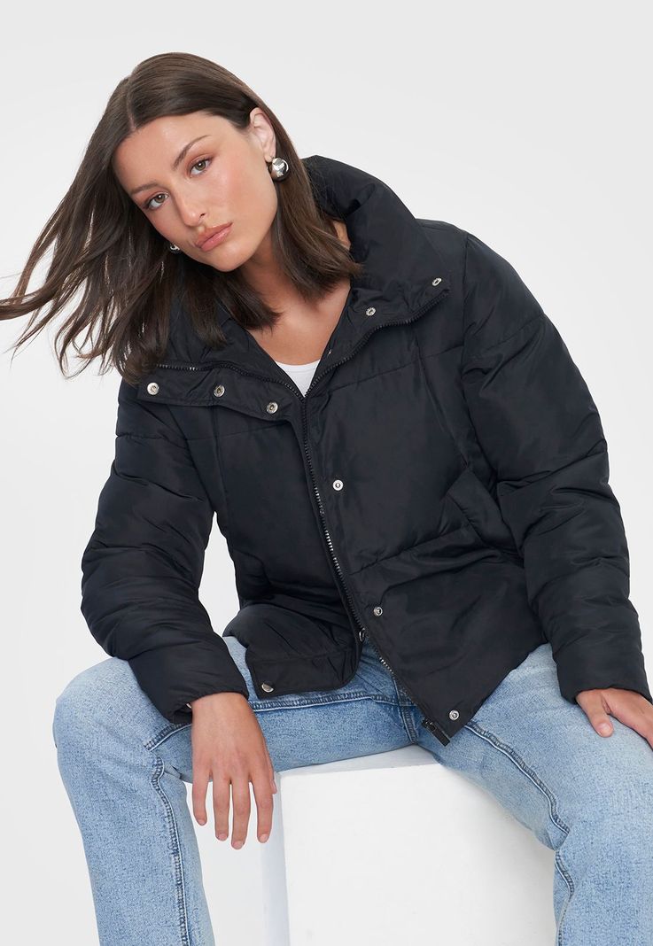 Parka Mujer Clásica Negro Corona-0