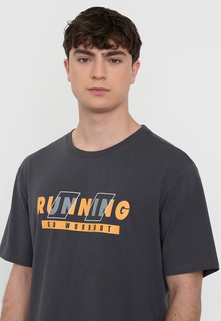 Polera Hombre Deportiva Fun Charcoal Corona-2